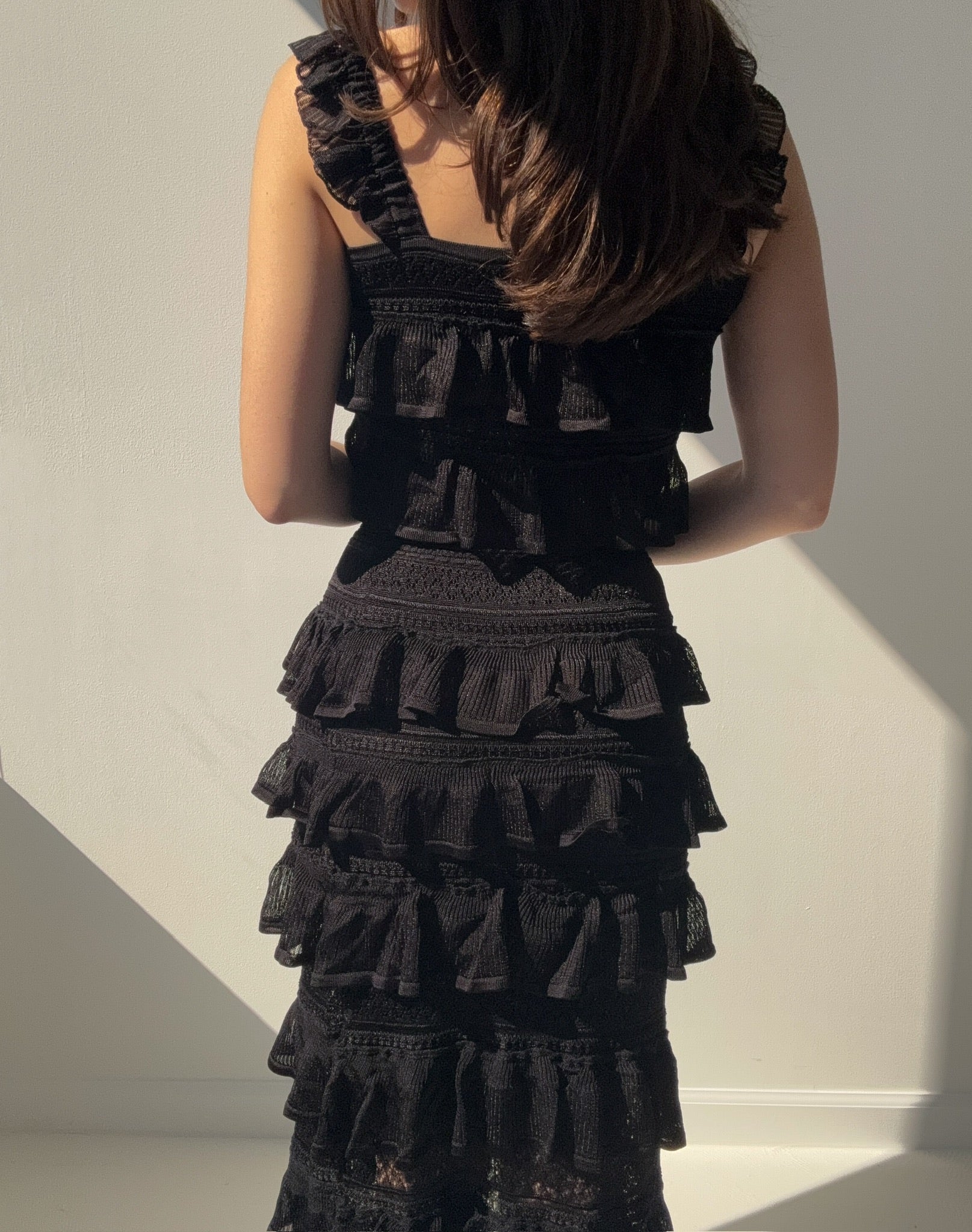 Mara Crochet Skirt - Black