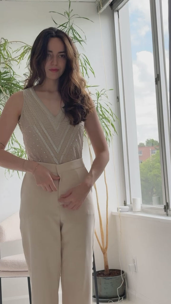 Vintage Escada 90's Embellished Tank Top 