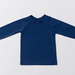 Navy UV protection rash guard for kids and baby. Long sleeve. European style. Quiet/Silent Luxury
